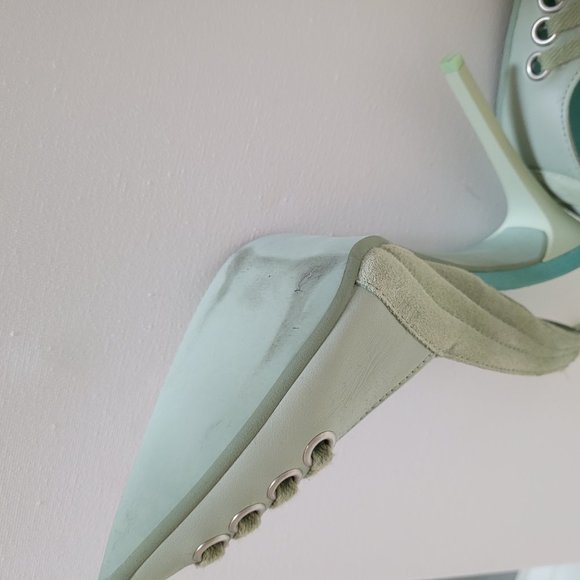 Puma Fenty Mint Green Slingback Heels - Picture 4 of 6